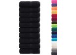 Vidaxl Asciugamani Per Ospiti Premium Solund 10 Pezzi Nero 30X50 Cm 600 G/M²