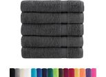 Vidaxl Asciugamani Da Doccia Premium Solund 25 Pz. Antracite 70X140 Cm 600 G/M²