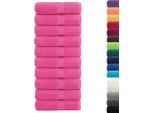 Vidaxl Asciugamani Per Ospiti Premium Solund 10 Pz. Rosa 30X50 Cm 600 G/M²