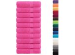 Vidaxl Asciugamani Da Doccia Premium Solund 10 Pz. Rosa 70X140 Cm 600 G/M²