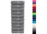 Vidaxl Asciugamani Premium Per Ospiti Solund 10 Pz. Grigio 30X50 Cm 600 G/M²