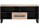 Mobile Tv Vidaxl 100X34X46 Cm In Legno Massiccio Di Mango