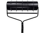 Vidaxl Rullo Per Prato Con Clip Per Aeratore Da Tirare Nero 63 L Ferro