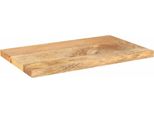 Vidaxl Piano D'appoggio 60X30X3,8 Cm Rettangolare In Legno Massiccio Di Mango