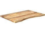 Vidaxl Piano Scrivania Con Nicchia 90X60X2,5 Cm In Legno Massiccio Di Mango