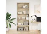 Vidaxl Libreria Rovere Sonoma 80X30X189 Cm Materiale A Base Di Legno
