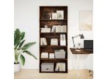 Vidaxl Libreria In Rovere Fumé 80X30X189 Cm Materiale A Base Di Legno