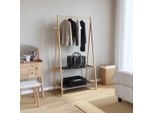 Vidaxl Stendibiancheria Con Ripiani 96X45,5X150,5 Cm In Bambù