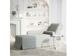 Vidaxl Chaise Longue Con Bracciolo Destro E Bolster In Velluto Grigio Chiaro