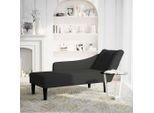 Vidaxl Chaise Longue Con Bracciolo Destro In Velluto Nero