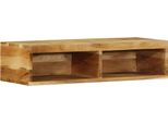 Vidaxl Mobile Tv A Parete 80X30X19 Cm In Legno Massiccio Di Acacia