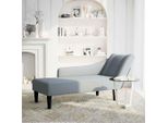 Vidaxl Chaise Longue Con Bracciolo Destro In Tessuto Grigio Chiaro