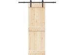 Set Di Ferramenta Per Porte Scorrevoli 152 Cm Acciaio Nero