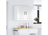 Vidaxl Pensile Da Cucina Lucca Bianco Lucido A Base Di Legno