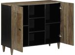 Vidaxl Credenza 90X33X75 Cm In Legno Massiccio Di Mango
