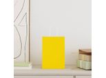 Vidaxl Sacchetti Di Carta 50 Pezzi Con Manici Giallo 15X8X21 Cm