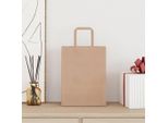Vidaxl Sacchetti Di Carta 50 Pezzi Con Manici Marrone 21X11X28 Cm