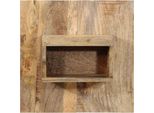 Vidaxl Comodino 50X27X50 Cm Legno Massiccio Di Mango Grezzo