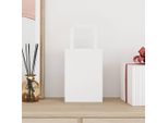 Vidaxl Sacchetti Di Carta 50 Pezzi Con Manici Bianchi 15X8X21 Cm