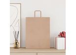 Vidaxl Sacchetti Di Carta 250 Pezzi Con Manici Marrone 32X12X42 Cm