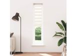 Vidaxl Tenda A Rullo Zebra Marmo Beige 40X200 Cm Larghezza Tessuto 35,9 Cm Poliestere