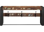 Vidaxl Armadio Multicolore 80X35X35 Cm Legno Massiccio Antico