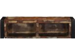 Vidaxl Mobile Tv Multicolore 80X30X25 Cm In Legno Massiccio Antico