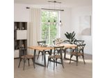 Vidaxl Gambe Del Tavolo Da Pranzo A V 3 Pezzi Antracite 90X(72-73,3) Cm Acciaio
