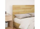 Vidaxl Testiera 120 Cm In Legno Massiccio Di Quercia