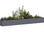 Vidaxl Fioriera Antracite 360X40X40 Cm Acciaio Laminato A Freddo