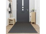 Vidaxl Zerbino A Righe Nero E Grigio 115X500 Cm