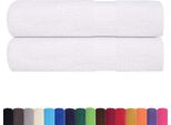 Vidaxl Asciugamani 2 Pz. Bianco 50X100 Cm 360 G/M² 100% Cotone