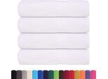 Vidaxl Asciugamani Da Doccia 4 Pz. Bianco 70X140 Cm 360 G/M² 100% Cotone