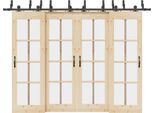 Vidaxl Set Di Ferramenta Per Porte Scorrevoli 305 Cm Acciaio Nero