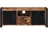 Mobile Tv Vidaxl 100X30X40 Cm In Legno Massiccio Antico