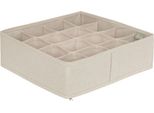 5 Five Simply Smart - Cassetto Portaoggetti "Groomy"" 16 Scomparti Beige 31X31Cm"