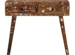 Vidaxl Tavolo Consolle 90X32X75 Cm Legno Vecchio Legno Massiccio