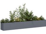 Vidaxl Fioriera Antracite 280X40X40 Cm Acciaio Laminato A Freddo