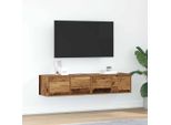 Vidaxl Mobili Tv 2 Pz. Aspetto Legno Recuperato 60X31X25,5 Cm Materiale A Base Di Legno