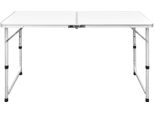 Vidaxl Tavolo Da Campeggio Pieghevole Regolabile In Altezza In Alluminio 120X60 Cm