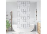 Vidaxl Tenda A Rullo Per Doccia 120X240 Cm Motivo Quadrato