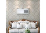 Vidaxl Specchio Da Parete In Stile Barocco 100X50 Cm Argento