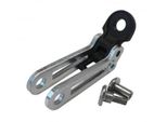 Busch & MüLler 464HAPB Staffa Per Faro Per Montaggio Su Forcella, Alluminio, Argento