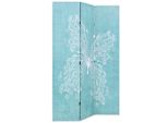 Vidaxl Divisorio Pieghevole 120 X 170 Cm Blu Farfalla