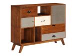 Vidaxl Credenza 115X35X86 Cm In Legno Massiccio Di Acacia