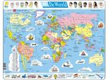 Puzzle Maxi Wereld Junior Scatola Di Cartone 107 Pezzi