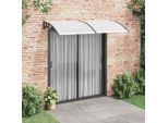 Vidaxl Tettoia Per Porte Nera 200×100 Cm Pc