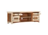 Mobile Tv Vidaxl 120X30X40 Cm In Legno Massiccio Antico