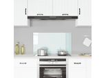 Vidaxl Alzatina Da Cucina In Vetro Temperato Bianco 90X50 Cm