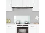 Vidaxl Alzatina Da Cucina In Vetro Temperato Bianco 90X40 Cm
